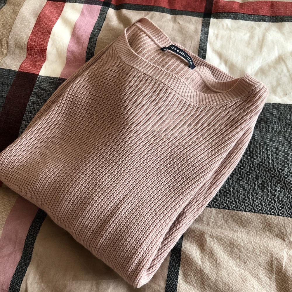 SOLD❗️Brandy Melville Dusty Pink Sweater